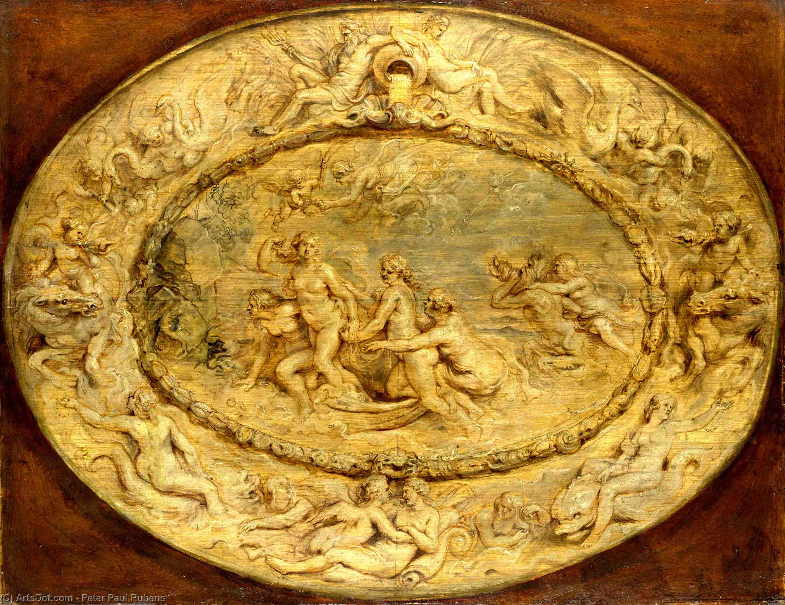 WikiOO.org - Энциклопедия изобразительного искусства - Живопись, Картины  Peter Paul Rubens - Рождение Венеры