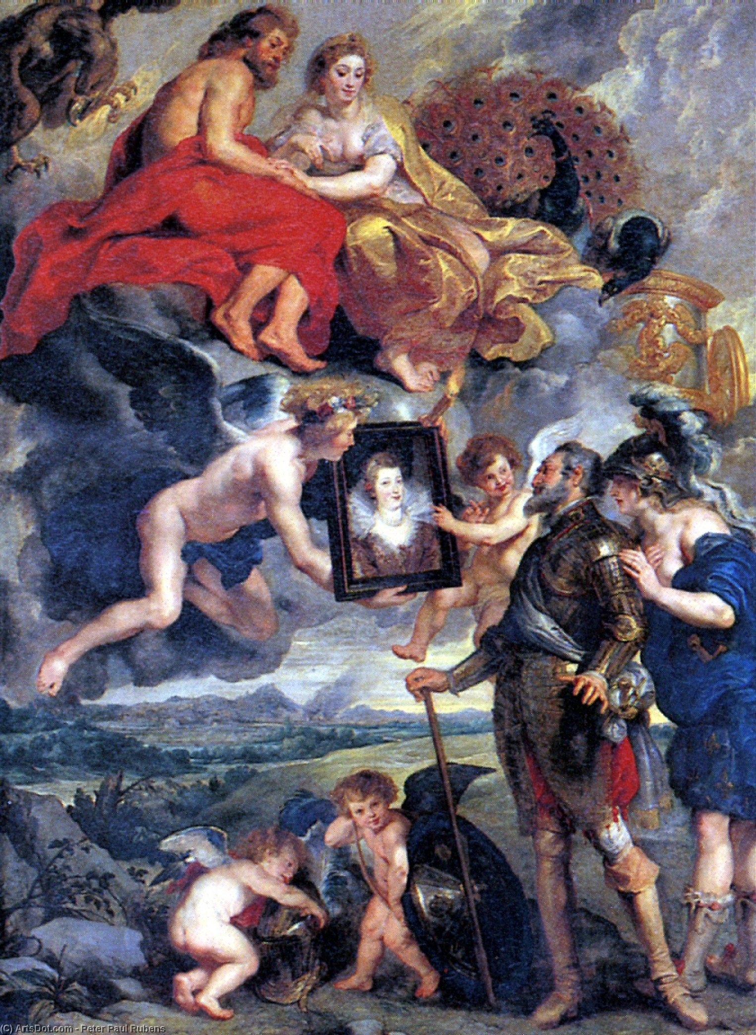 WikiOO.org - Encyclopedia of Fine Arts - Maalaus, taideteos Peter Paul Rubens - The Presentation of The Portrait