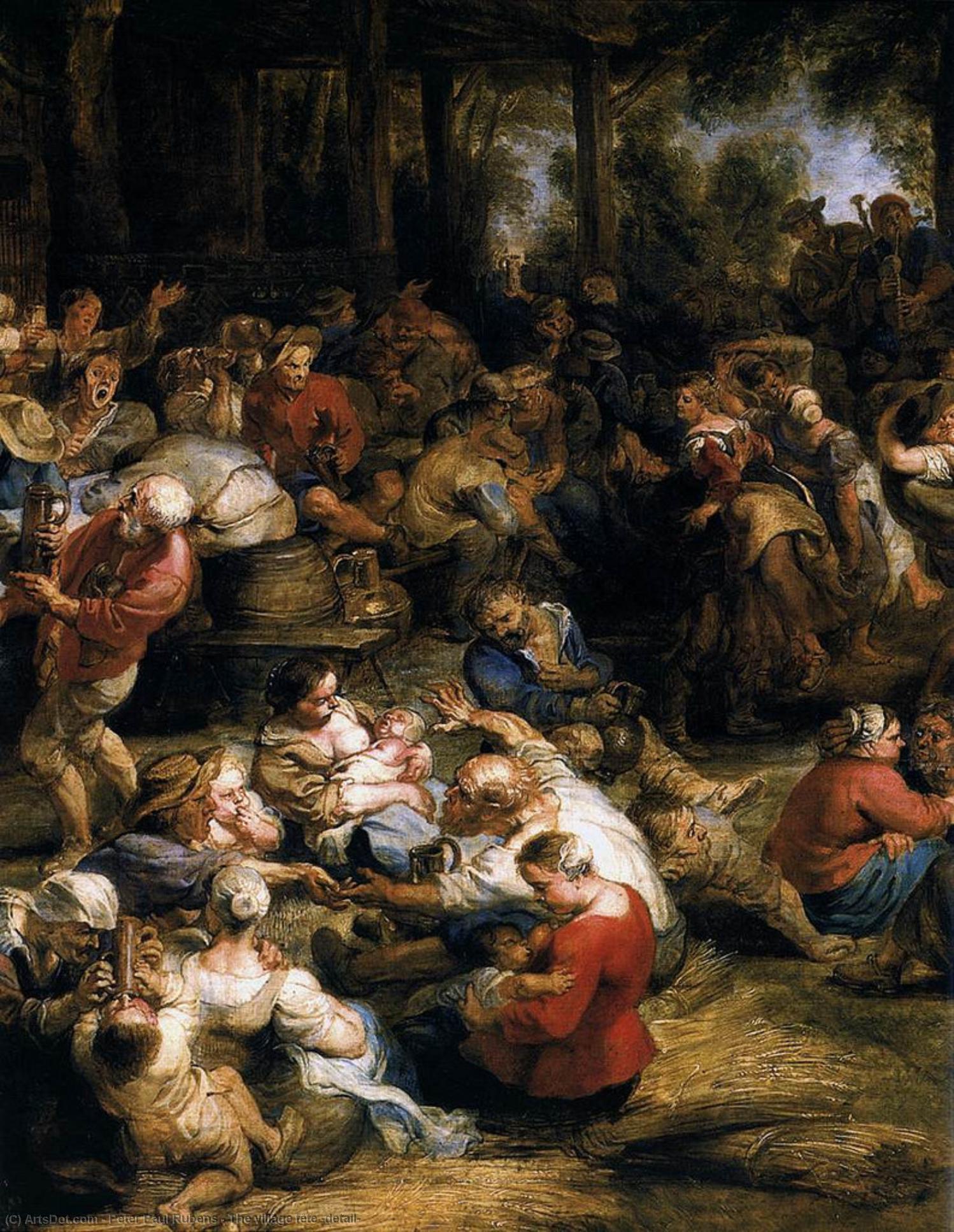 WikiOO.org - Εγκυκλοπαίδεια Καλών Τεχνών - Ζωγραφική, έργα τέχνης Peter Paul Rubens - The village fête (detail)