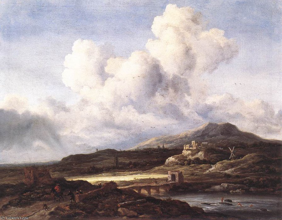 Wikioo.org – L'Encyclopédie des Beaux Arts - Peinture, Oeuvre de Jacob Isaakszoon Van Ruisdael (Ruysdael) - Le rayon du soleil