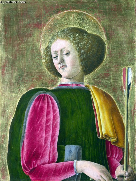 Wikioo.org - The Encyclopedia of Fine Arts - Painting, Artwork by Giorgio Schiavone - Saint sebastian
