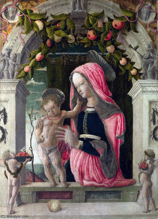 WikiOO.org - Encyclopedia of Fine Arts - Schilderen, Artwork Giorgio Schiavone - The Virgin and Child