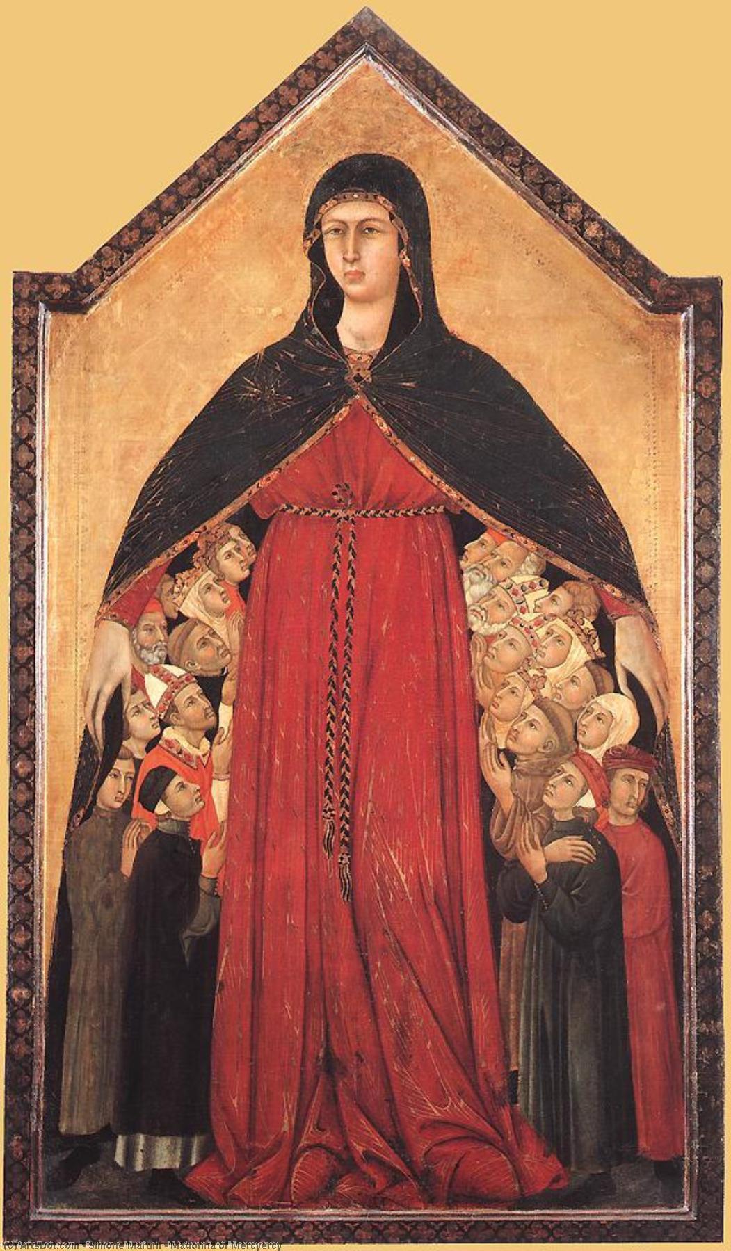 Wikioo.org - The Encyclopedia of Fine Arts - Painting, Artwork by Simone Martini - Madonna of Mercyercy