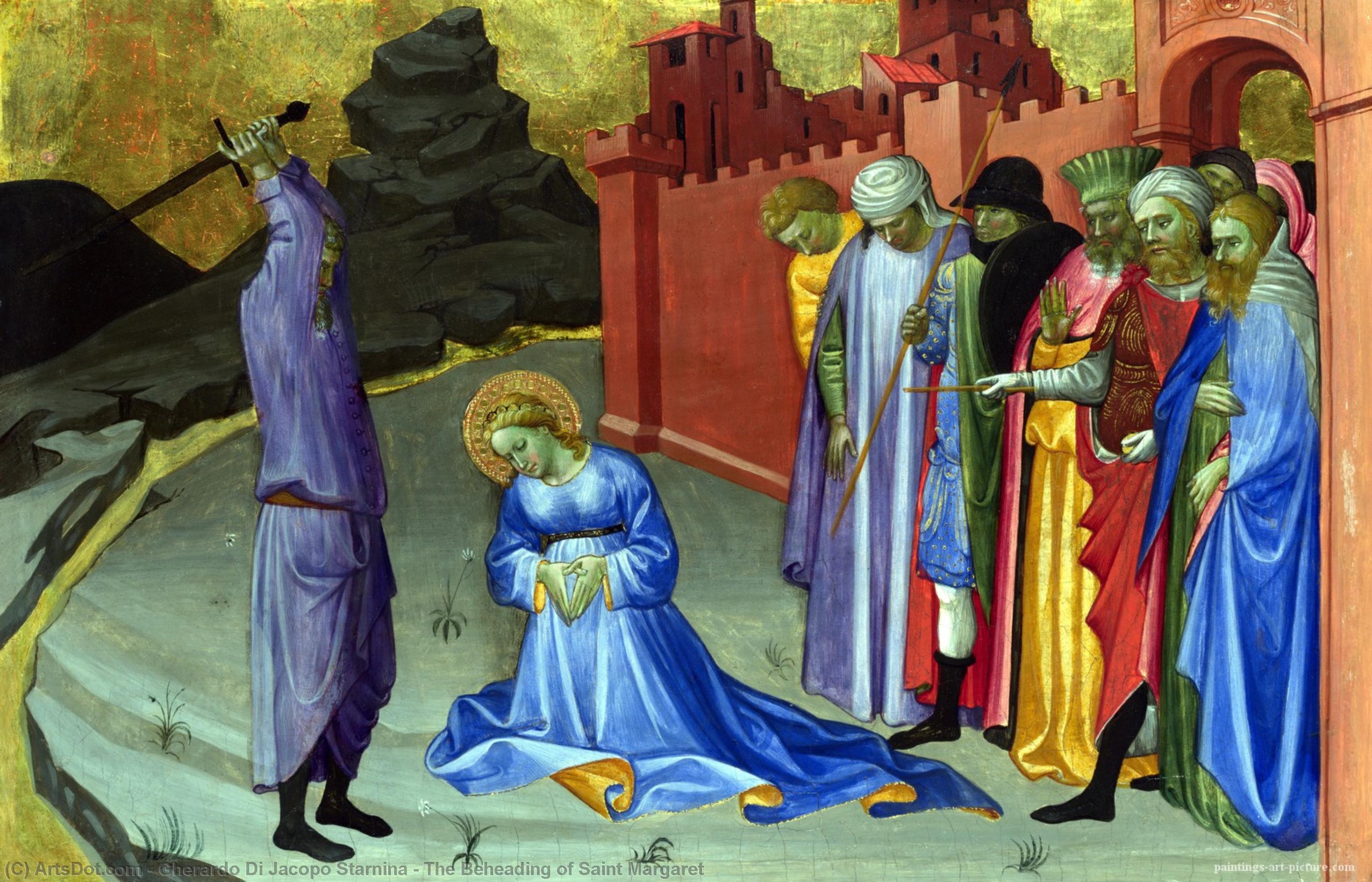 Wikioo.org - The Encyclopedia of Fine Arts - Painting, Artwork by Gherardo Di Jacopo Starnina - The Beheading of Saint Margaret