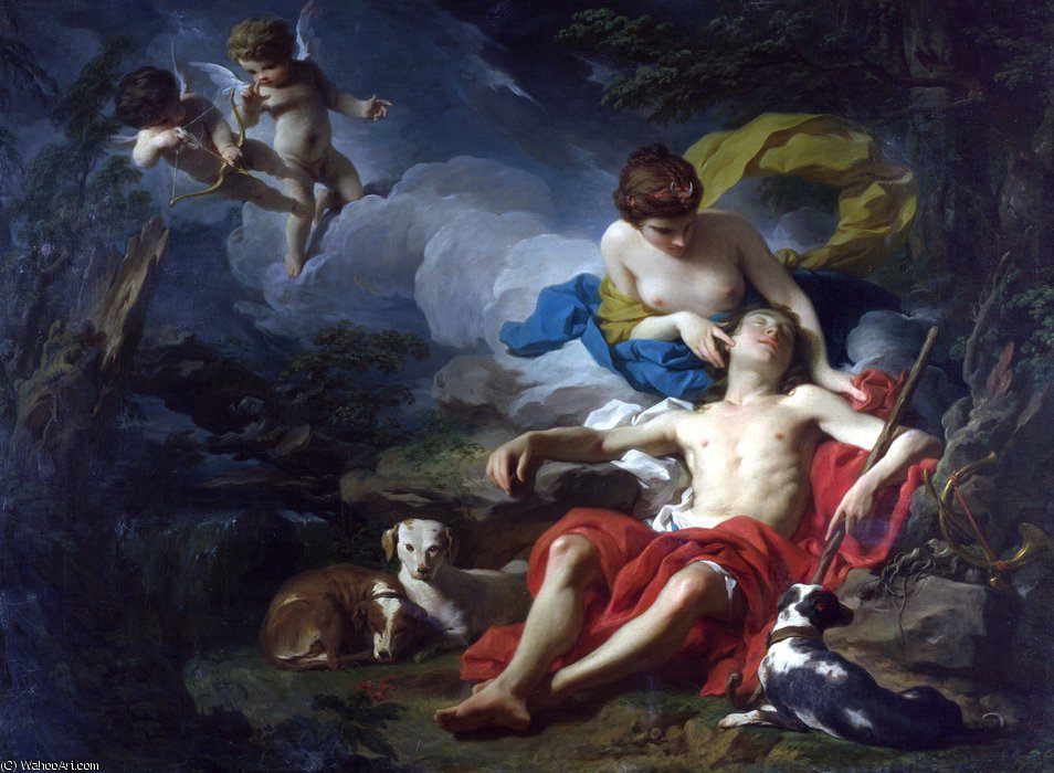 Wikioo.org - The Encyclopedia of Fine Arts - Painting, Artwork by Pierre Subleyras - Diana and Endymion