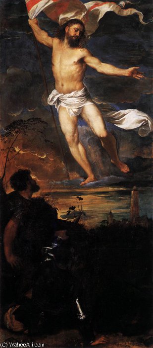 WikiOO.org - Enciclopédia das Belas Artes - Pintura, Arte por Tiziano Vecellio (Titian) - Resurrection