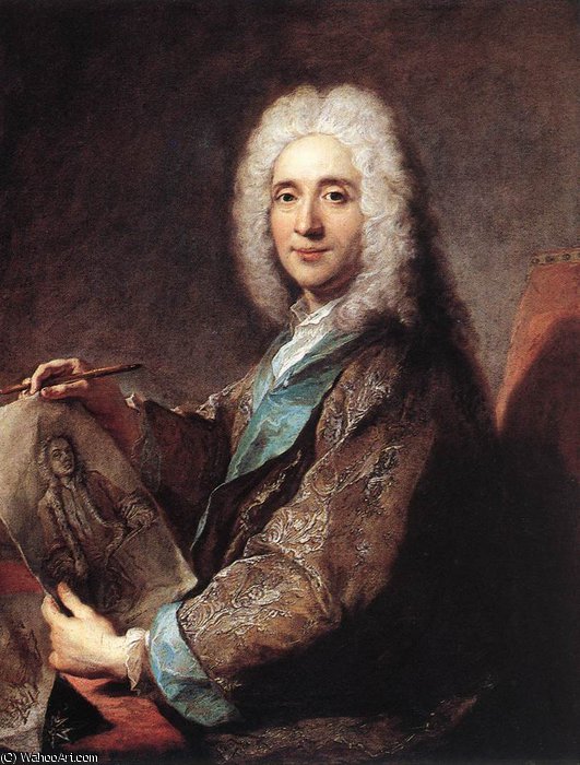 WikiOO.org - 백과 사전 - 회화, 삽화 Jean François De Troy - Portrait of Jean de Jullienne