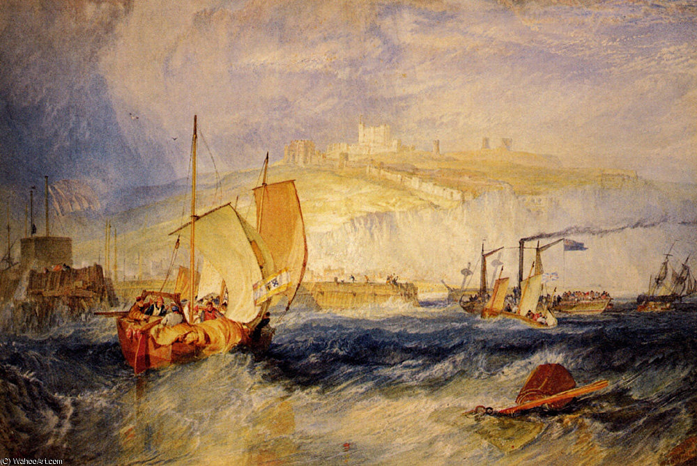 Wikioo.org - The Encyclopedia of Fine Arts - Painting, Artwork by William Turner - Dover castle