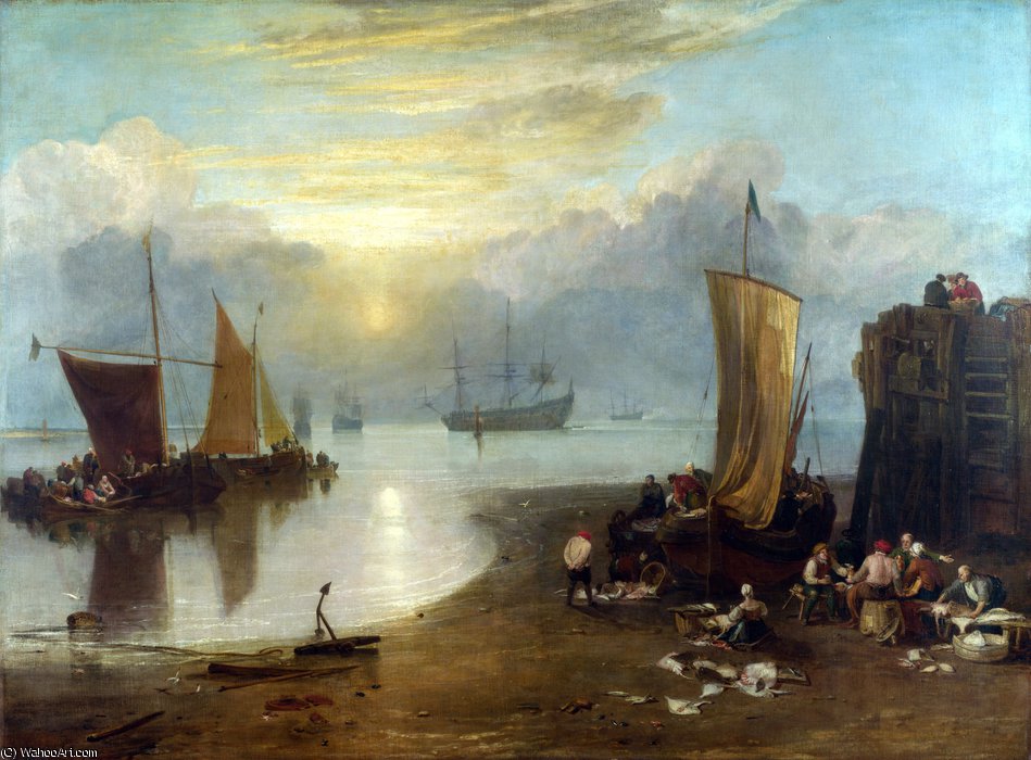 Wikioo.org - The Encyclopedia of Fine Arts - Painting, Artwork by William Turner - Sun Rising through Vapour