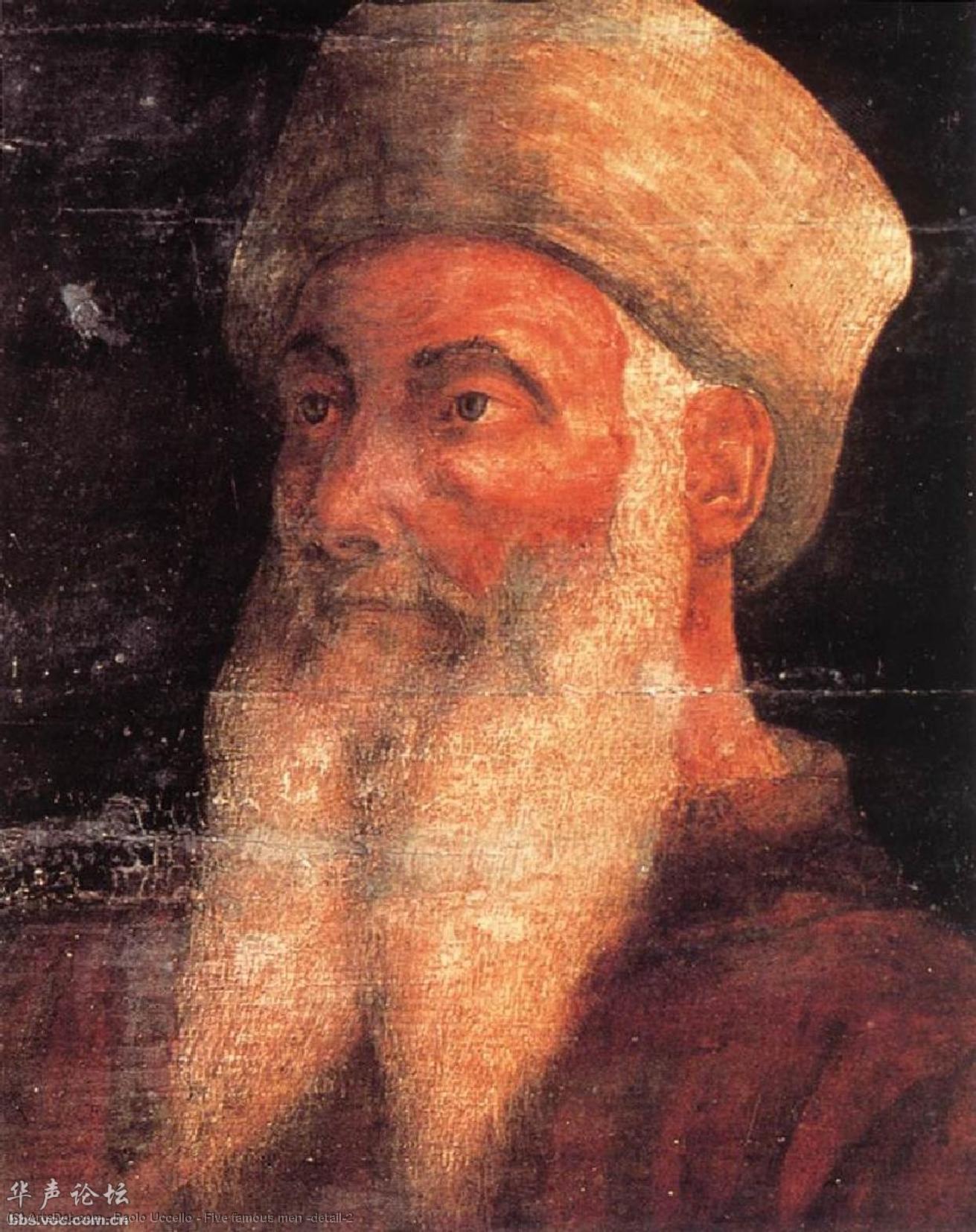 WikiOO.org - Encyclopedia of Fine Arts - Maľba, Artwork Paolo Uccello - Five famous men (detail)2