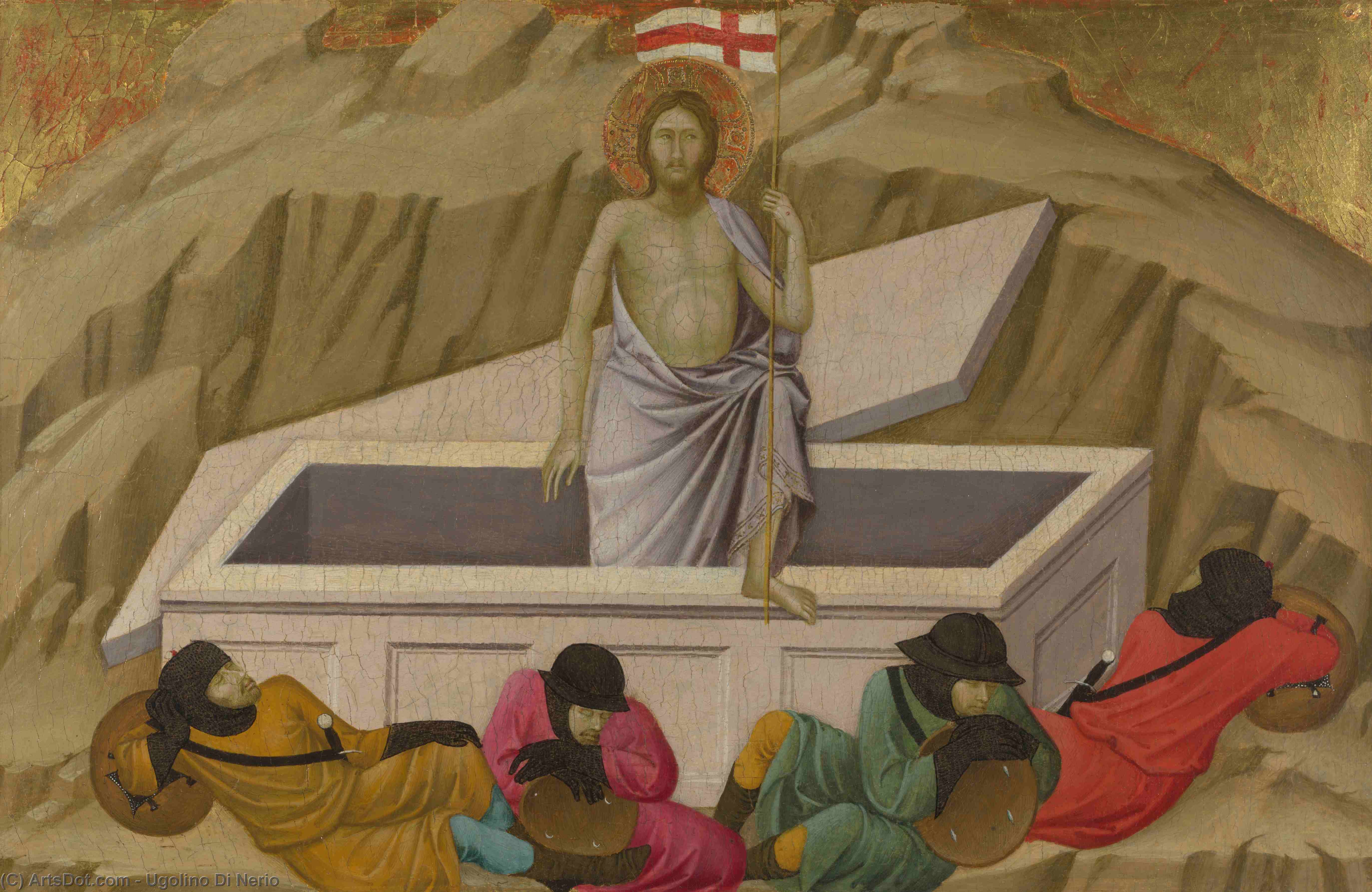 WikiOO.org - 백과 사전 - 회화, 삽화 Ugolino Di Nerio - The resurrection