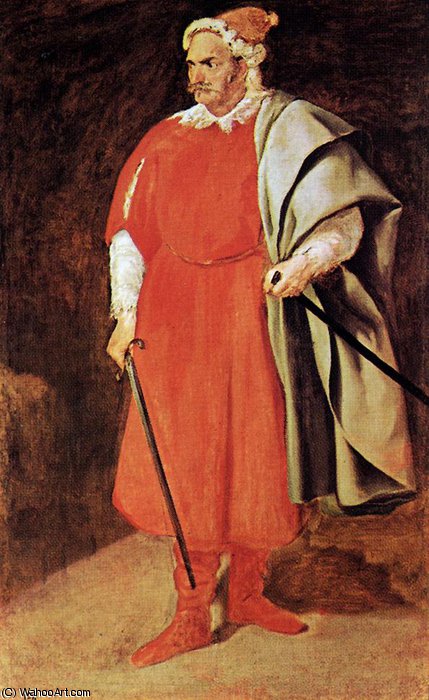 Wikioo.org - The Encyclopedia of Fine Arts - Painting, Artwork by Diego Velazquez - Buffoon barbarroja