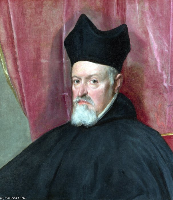 Wikioo.org - Bách khoa toàn thư về mỹ thuật - Vẽ tranh, Tác phẩm nghệ thuật Diego Velazquez - Portrait of Archbishop Fernando de Valdés