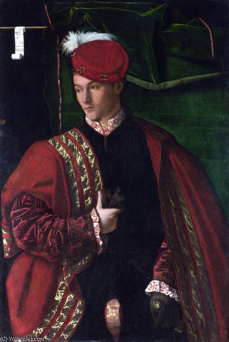 Wikioo.org - The Encyclopedia of Fine Arts - Painting, Artwork by Bartolomeo Veneto - Lodovico martinengo