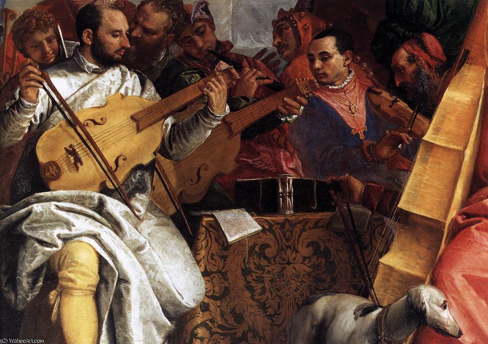 WikiOO.org - Güzel Sanatlar Ansiklopedisi - Resim, Resimler Paolo Veronese - The Wedding at Cana (detail)4