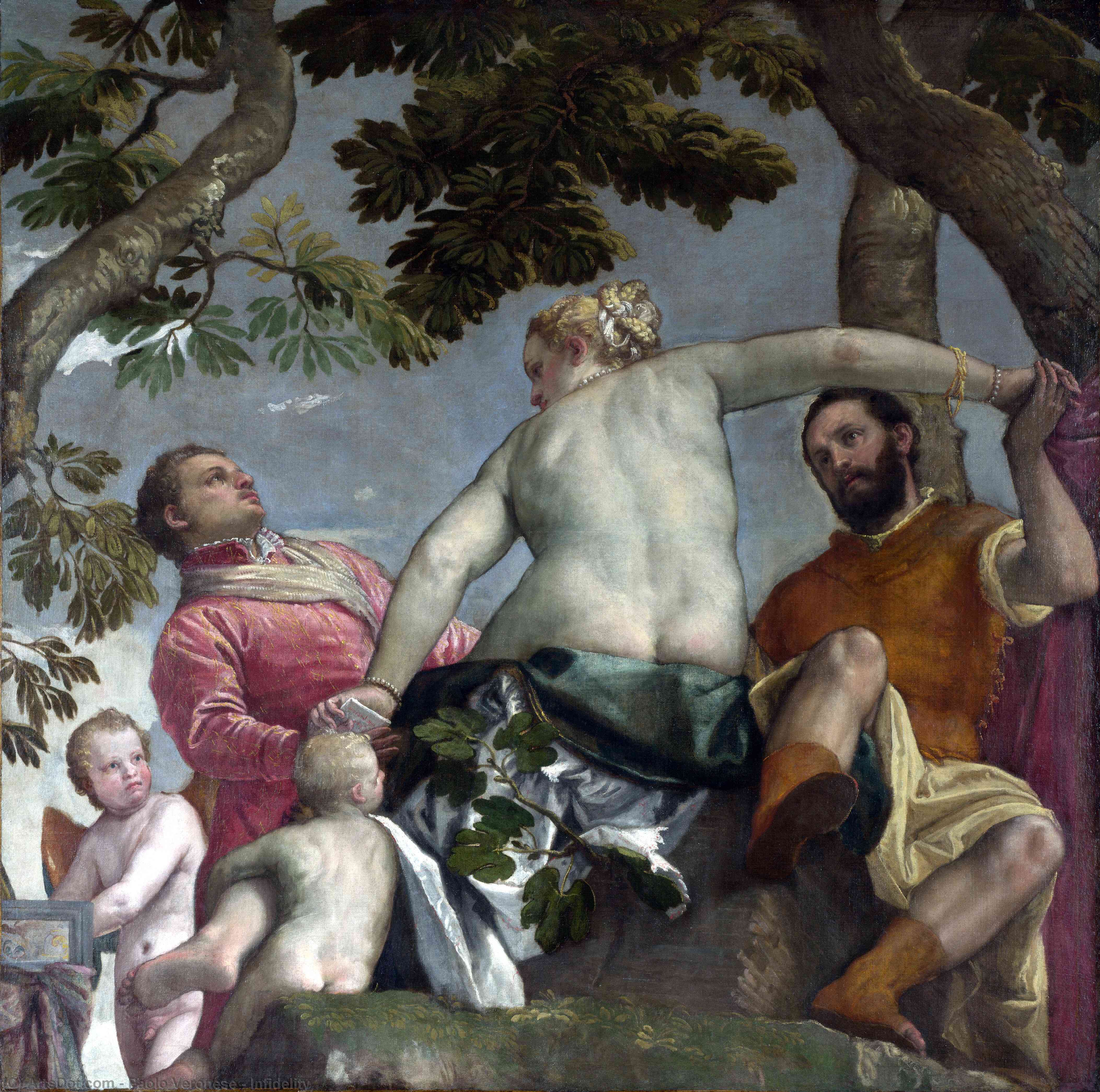 Wikioo.org - The Encyclopedia of Fine Arts - Painting, Artwork by Paolo Veronese - Infidelity