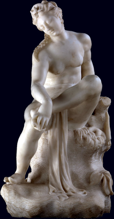WikiOO.org - Encyclopedia of Fine Arts - Maalaus, taideteos Adriaen De Vries - Girl bathing