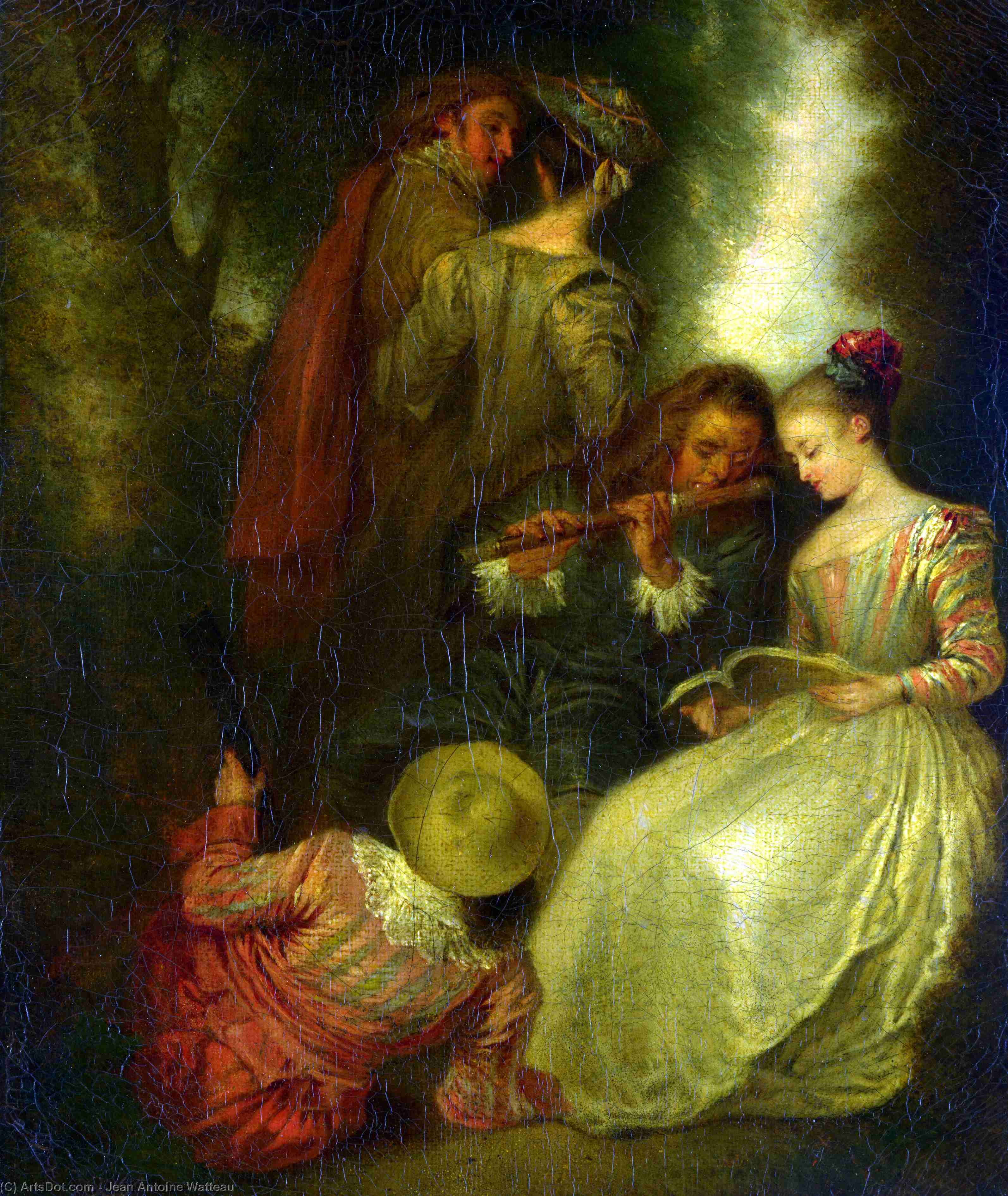 Wikioo.org – L'Encyclopédie des Beaux Arts - Peinture, Oeuvre de Jean Antoine Watteau - accompli HARMONIES