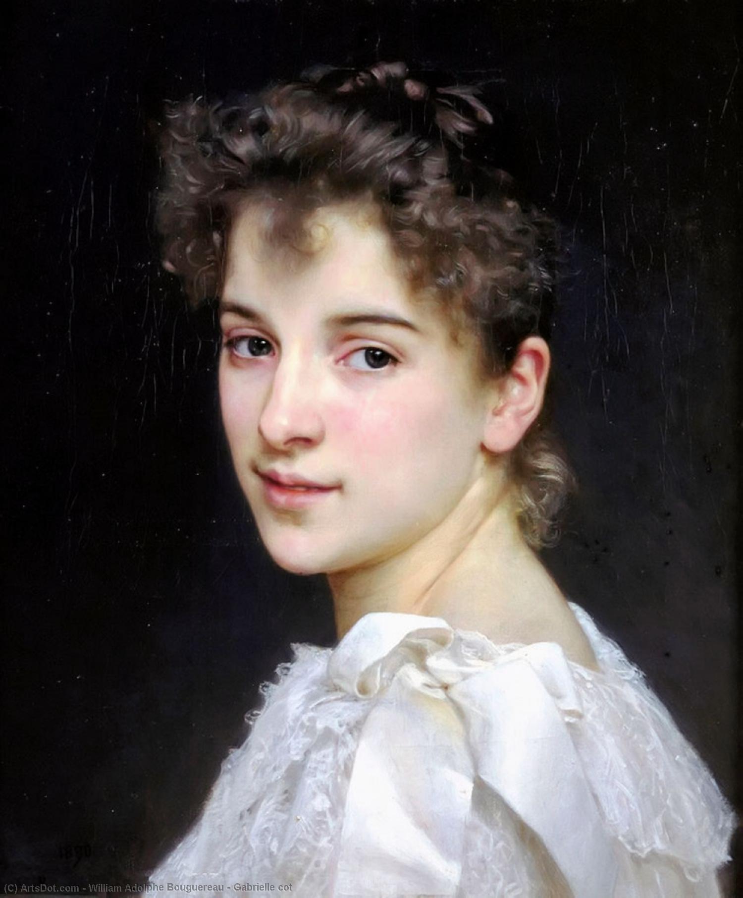 Wikioo.org - The Encyclopedia of Fine Arts - Painting, Artwork by William Adolphe Bouguereau - Gabrielle cot