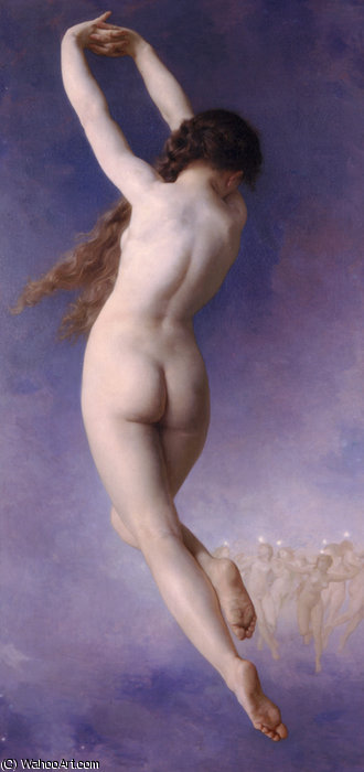 Wikioo.org – La Enciclopedia de las Bellas Artes - Pintura, Obras de arte de William Adolphe Bouguereau - Letoile Perdue