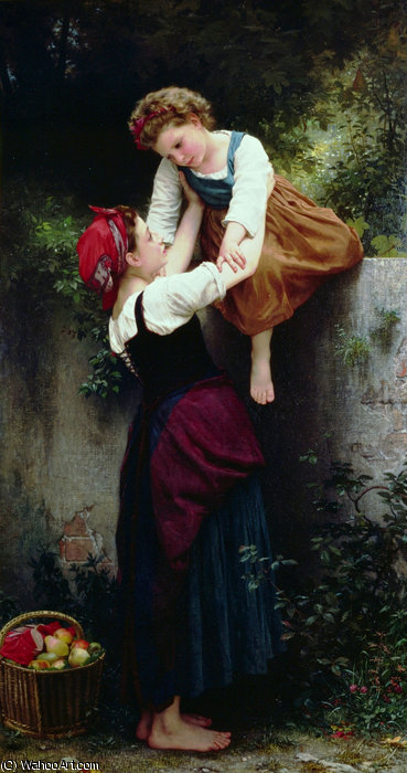 Wikioo.org – La Enciclopedia de las Bellas Artes - Pintura, Obras de arte de William Adolphe Bouguereau - Maraudeuses Petites
