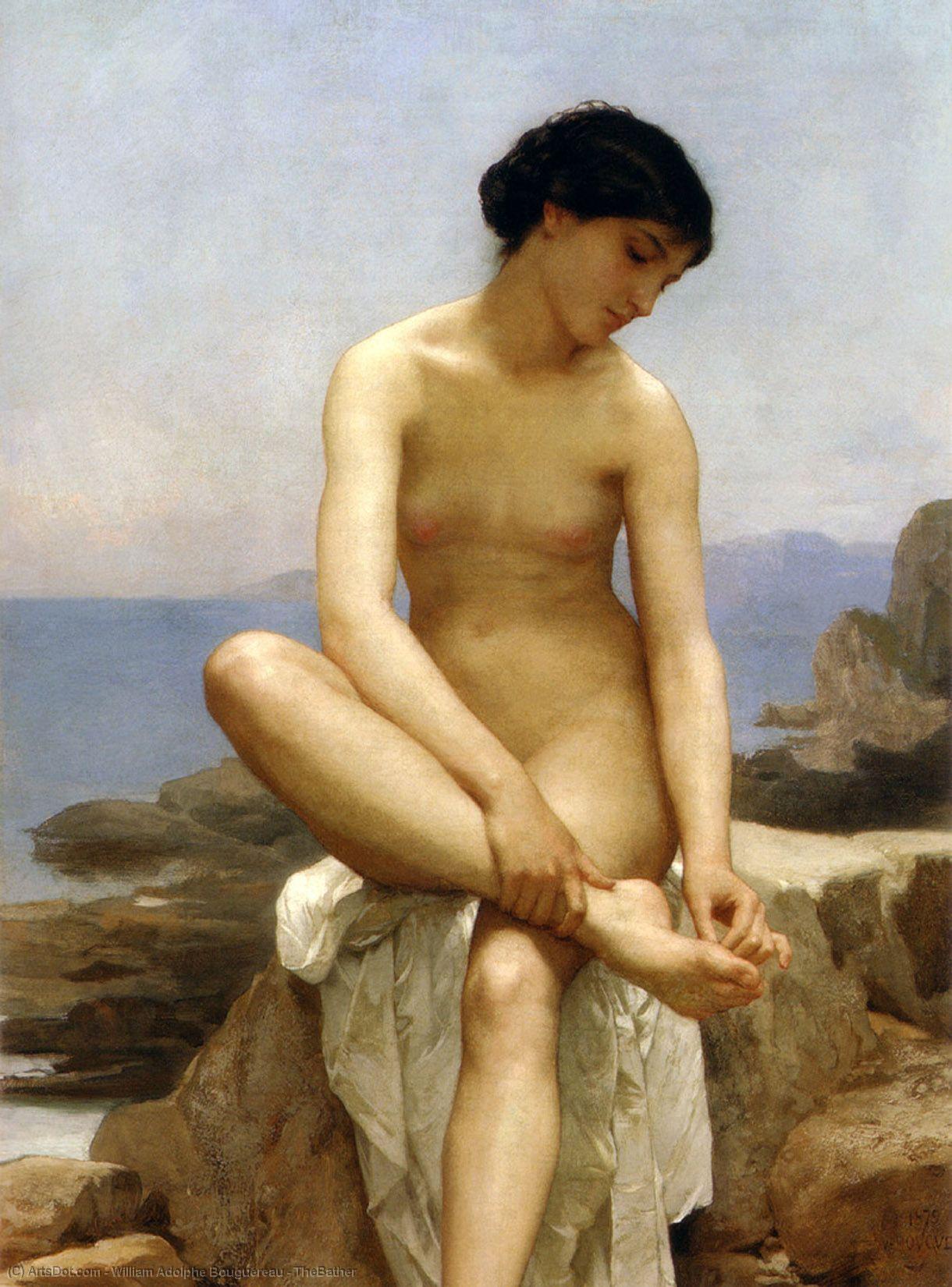 Wikioo.org - The Encyclopedia of Fine Arts - Painting, Artwork by William Adolphe Bouguereau - TheBather