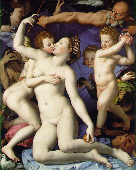 Wikioo.org - สารานุกรมวิจิตรศิลป์ - จิตรกรรม Agnolo Bronzino - Venus cupid time