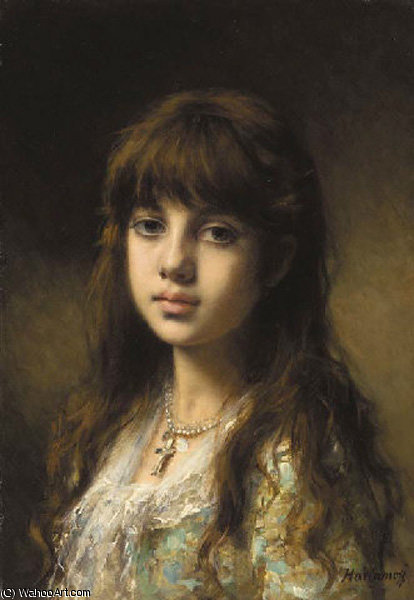 WikiOO.org - Encyclopedia of Fine Arts - Maalaus, taideteos Alexei Alexeievich Harlamoff - little girl