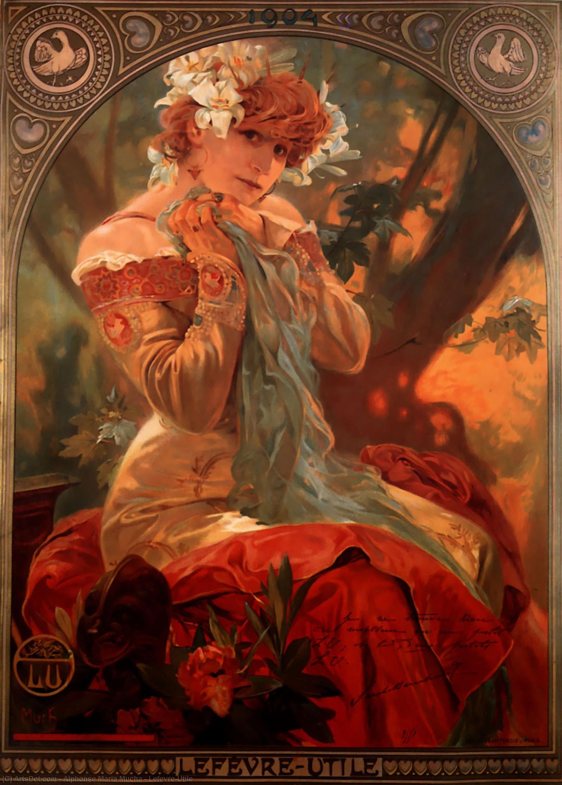 Wikioo.org - The Encyclopedia of Fine Arts - Painting, Artwork by Alphonse Maria Mucha - Lefevre-Utile