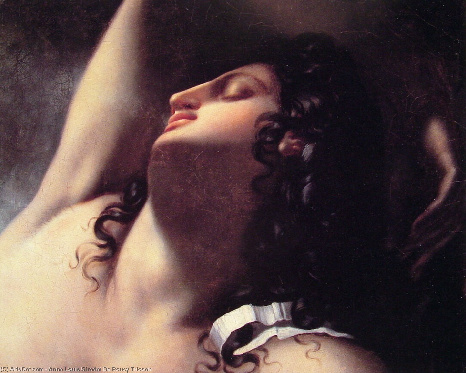 WikiOO.org – 美術百科全書 - 繪畫，作品 Anne Louis Girodet De Roucy Trioson - 研究的 睡觉  的  恩底弥翁