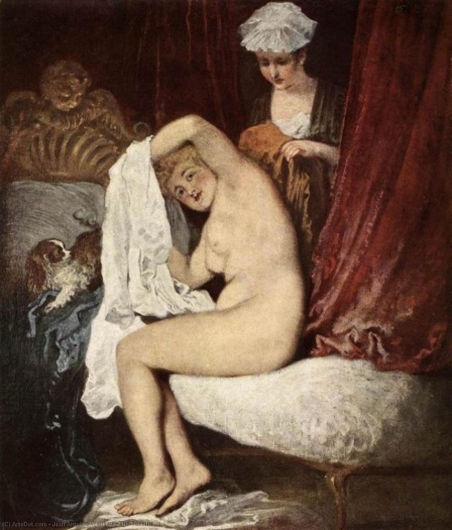 Wikioo.org - The Encyclopedia of Fine Arts - Painting, Artwork by Jean Antoine Watteau - The Toilette