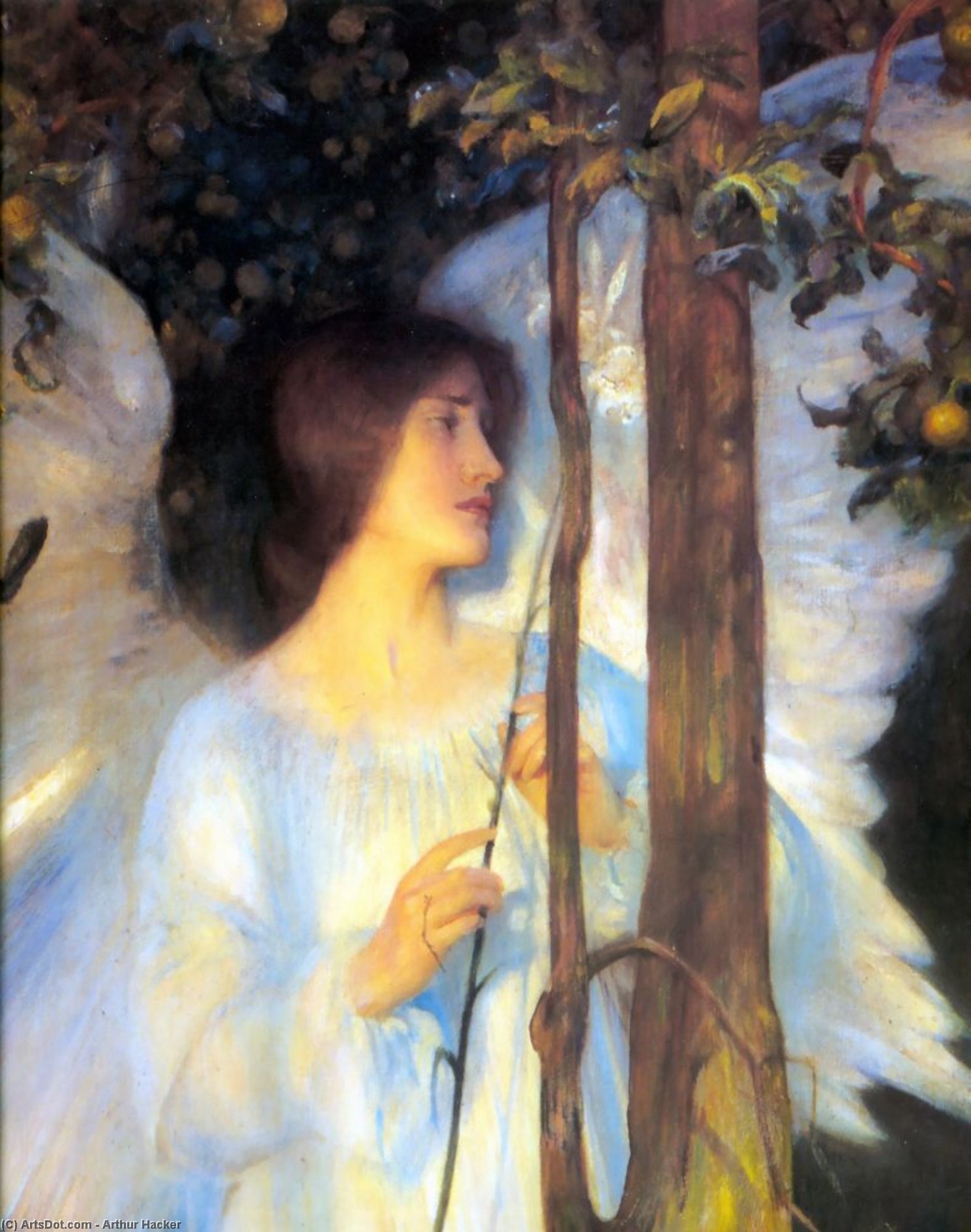 Wikioo.org - The Encyclopedia of Fine Arts - Painting, Artwork by Arthur Hacker - The Cloister of the Bell