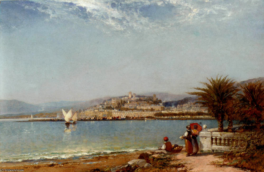 Wikioo.org - สารานุกรมวิจิตรศิลป์ - จิตรกรรม Arthur Joseph Meadows - Cannes in the riviera
