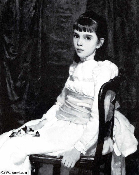 WikiOO.org - Encyclopedia of Fine Arts - Schilderen, Artwork Cecilia Beaux - Little girl