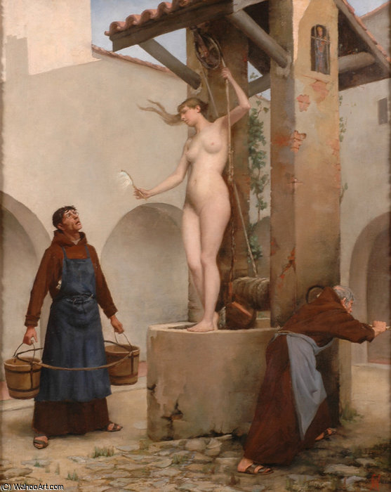 Wikioo.org - The Encyclopedia of Fine Arts - Painting, Artwork by Charles West Cope - Spirit of the Well