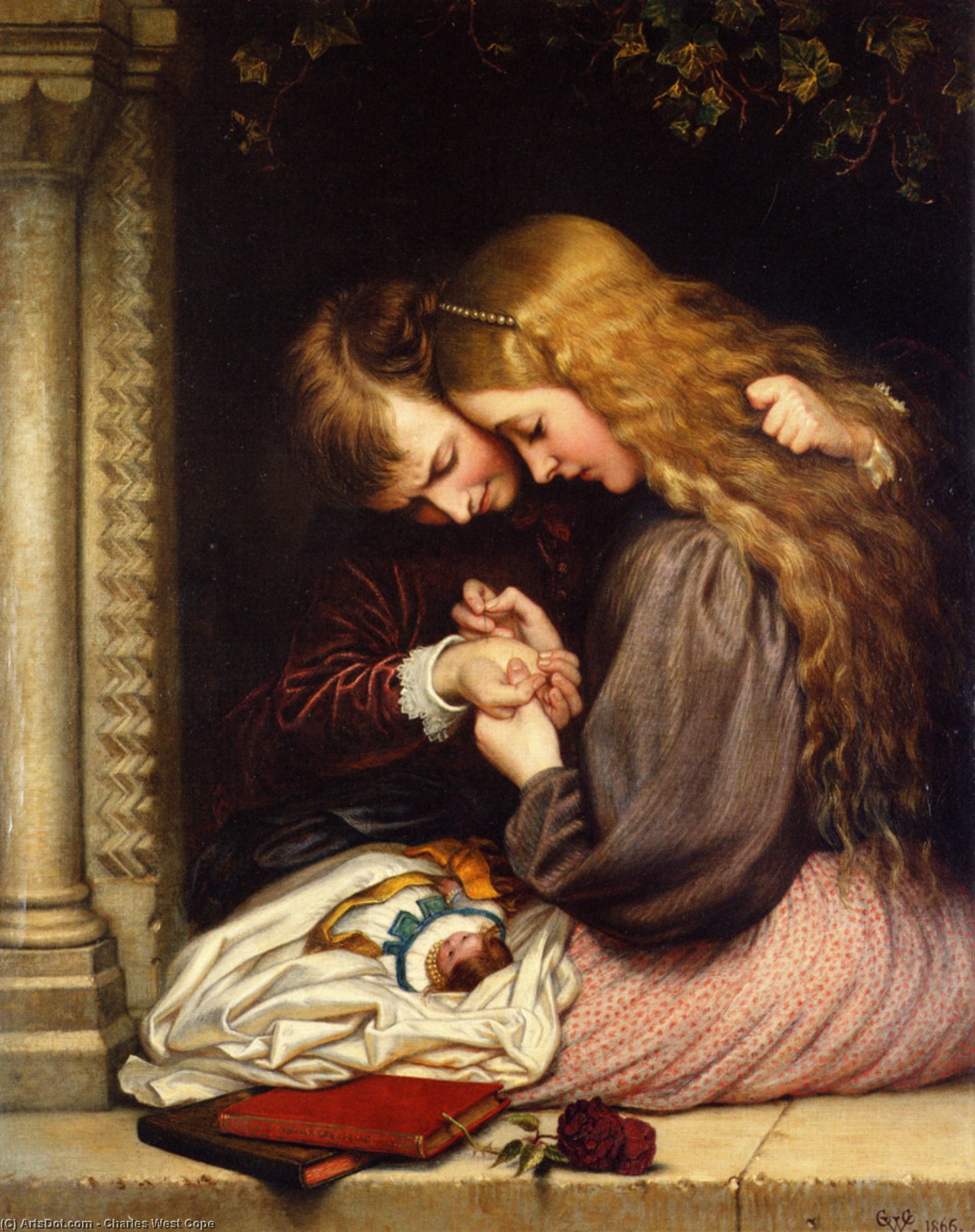 Wikioo.org - The Encyclopedia of Fine Arts - Painting, Artwork by Charles West Cope - The thorn