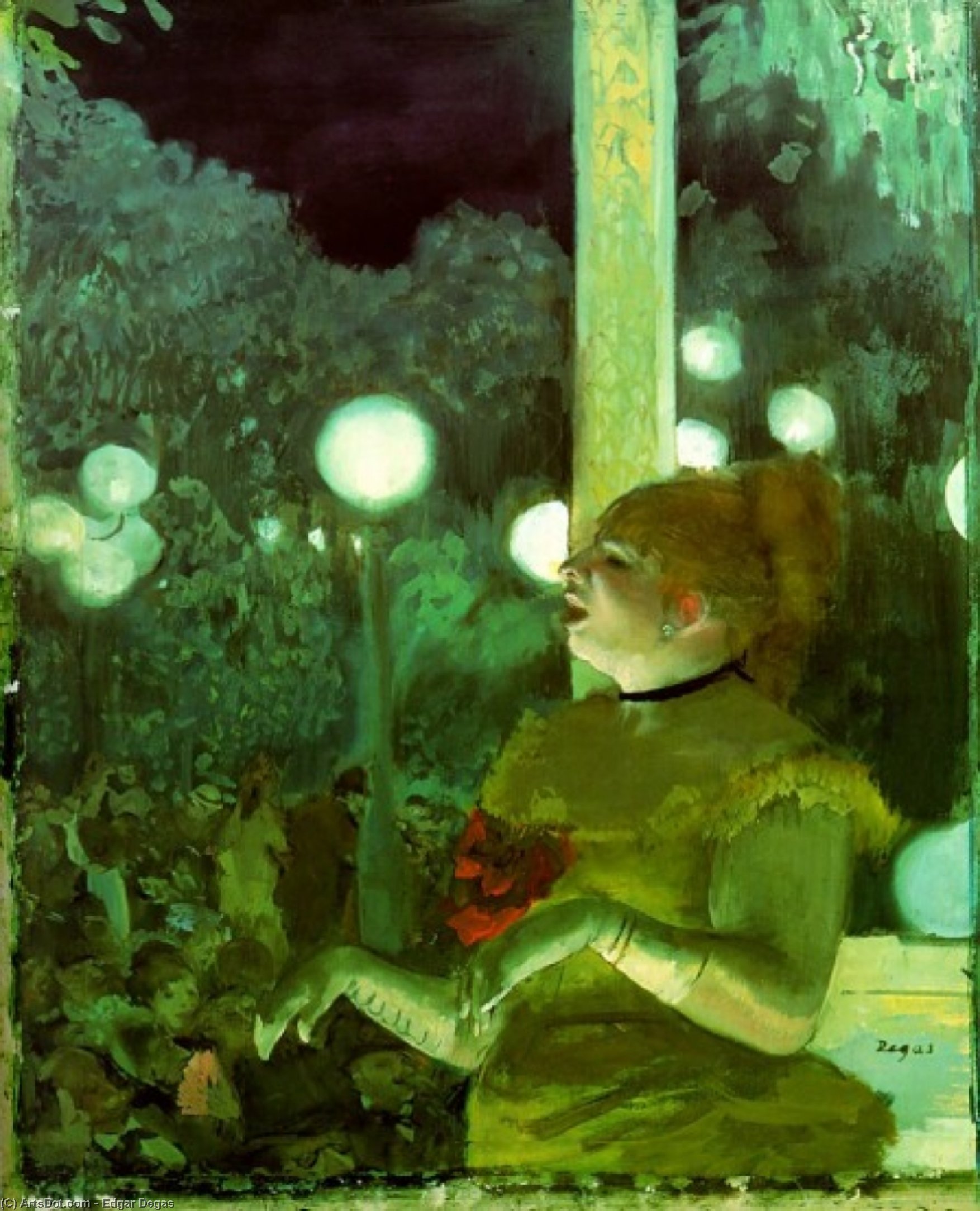 WikiOO.org - دایره المعارف هنرهای زیبا - نقاشی، آثار هنری Edgar Degas - Cafe concert