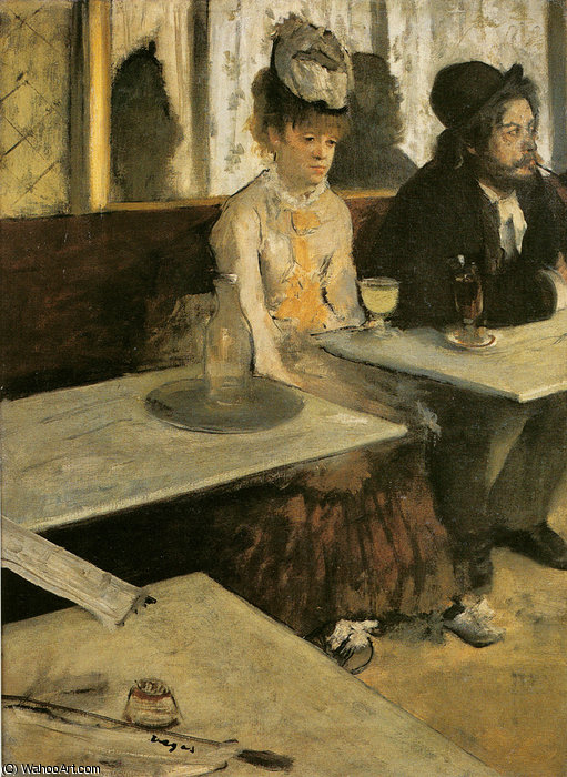 Wikioo.org - The Encyclopedia of Fine Arts - Painting, Artwork by Edgar Degas - Absinthe
