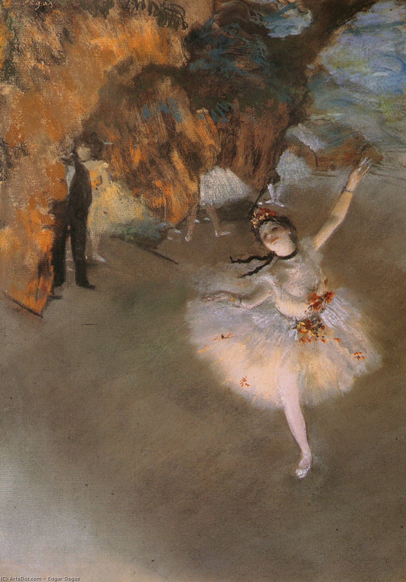 Wikioo.org - The Encyclopedia of Fine Arts - Painting, Artwork by Edgar Degas - L-Etoile_c.1878