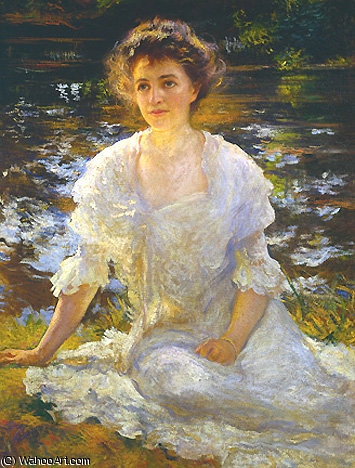 WikiOO.org - 백과 사전 - 회화, 삽화 Edmund Charles Tarbell - Portrait of Eleanor Hyde Phillips HTG