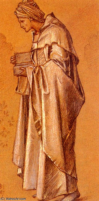 Wikioo.org – La Enciclopedia de las Bellas Artes - Pintura, Obras de arte de Edward Coley Burne-Jones - Melchoir (Imagen -)