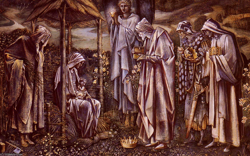 Wikioo.org – L'Enciclopedia delle Belle Arti - Pittura, Opere di Edward Coley Burne-Jones - la stella di Betlemme