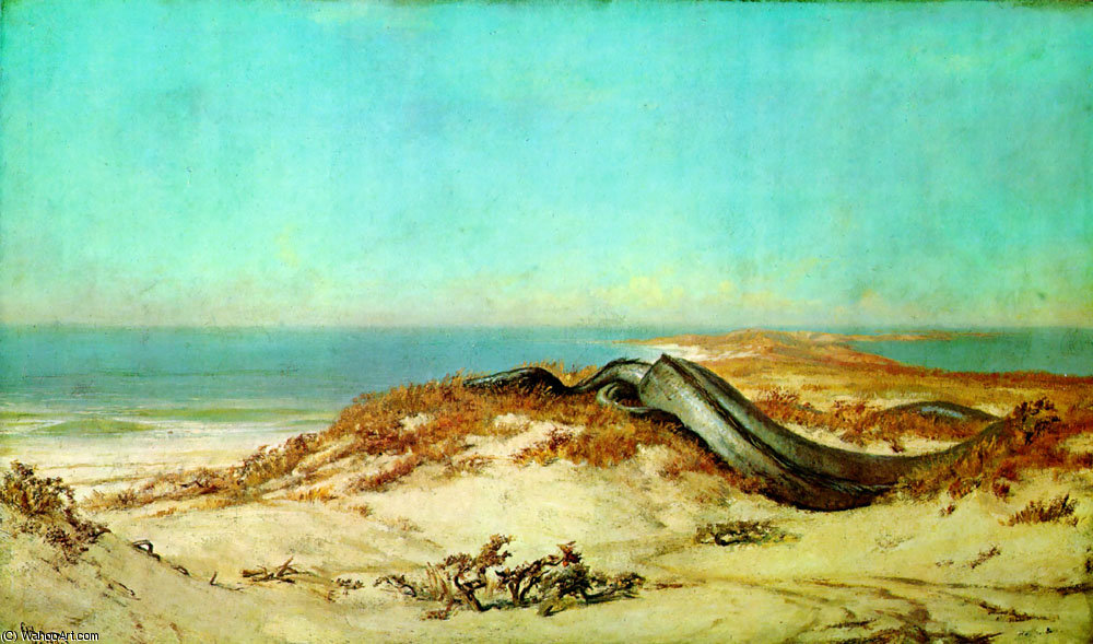 Wikioo.org – L'Enciclopedia delle Belle Arti - Pittura, Opere di Elihu Vedder - Lair del Serpente mare