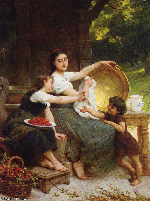 Wikioo.org - The Encyclopedia of Fine Arts - Painting, Artwork by Emile Munier - 1 les confitures