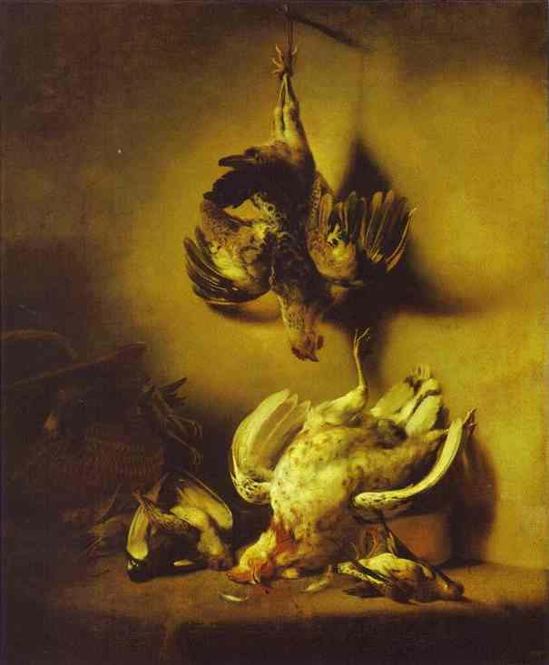 Wikioo.org - The Encyclopedia of Fine Arts - Painting, Artwork by Ferdinand Bol - Dead Game ABC