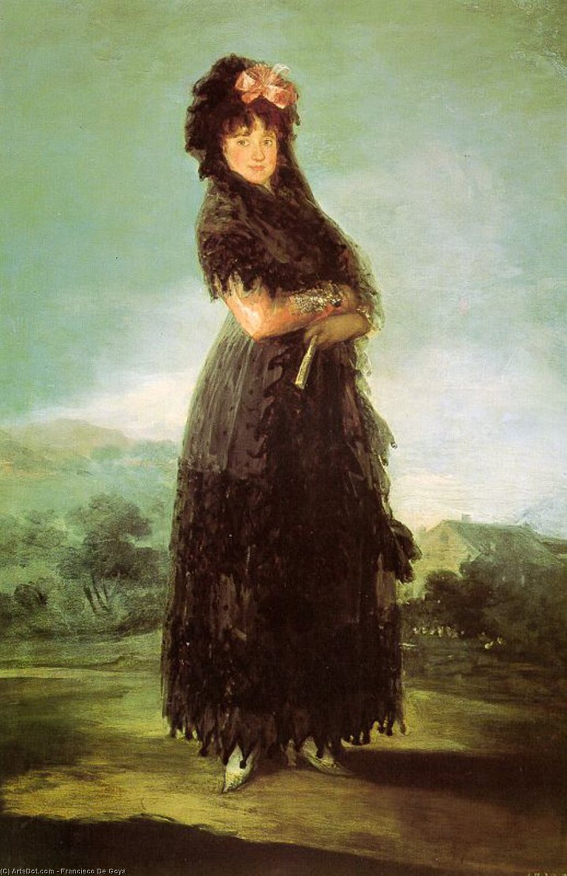 WikiOO.org - Enciclopédia das Belas Artes - Pintura, Arte por Francisco De Goya - Portrait of Mariana Waldstein