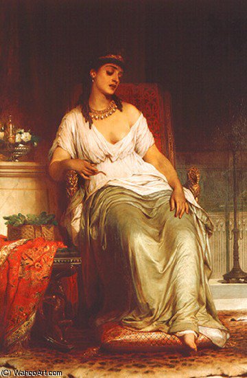 Wikioo.org - The Encyclopedia of Fine Arts - Painting, Artwork by Frank Dicksee - Thomas francis cleopatra