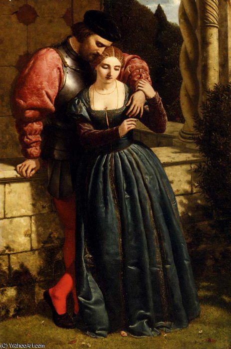 Wikioo.org – La Enciclopedia de las Bellas Artes - Pintura, Obras de arte de Frederick Richard Pickersgill - El compromiso matrimonial