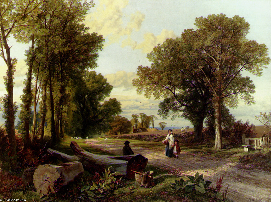 Wikioo.org - The Encyclopedia of Fine Arts - Painting, Artwork by Frederick William Hulme - A wayside conversation