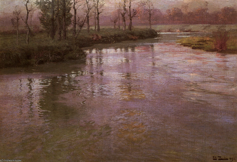 Wikioo.org - The Encyclopedia of Fine Arts - Painting, Artwork by Frits Thaulow - On the french river
